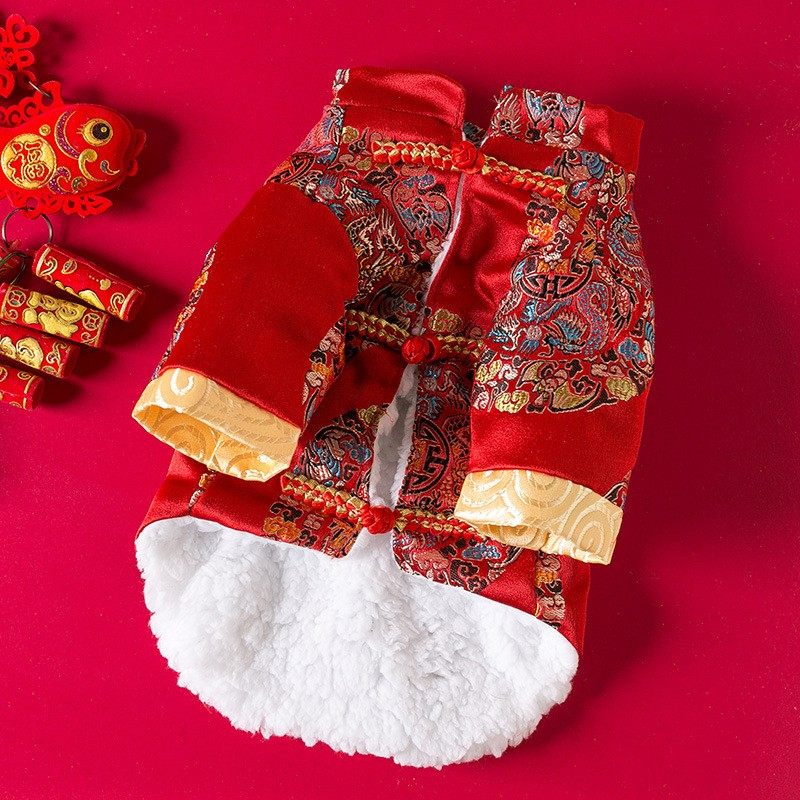 嘉美宠宠物狗狗新年唐装衣服