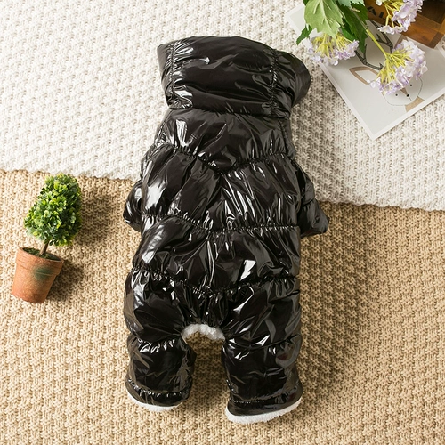 Одежда собак Осень и зимний плюшевый плюшевый четырехкратный курт