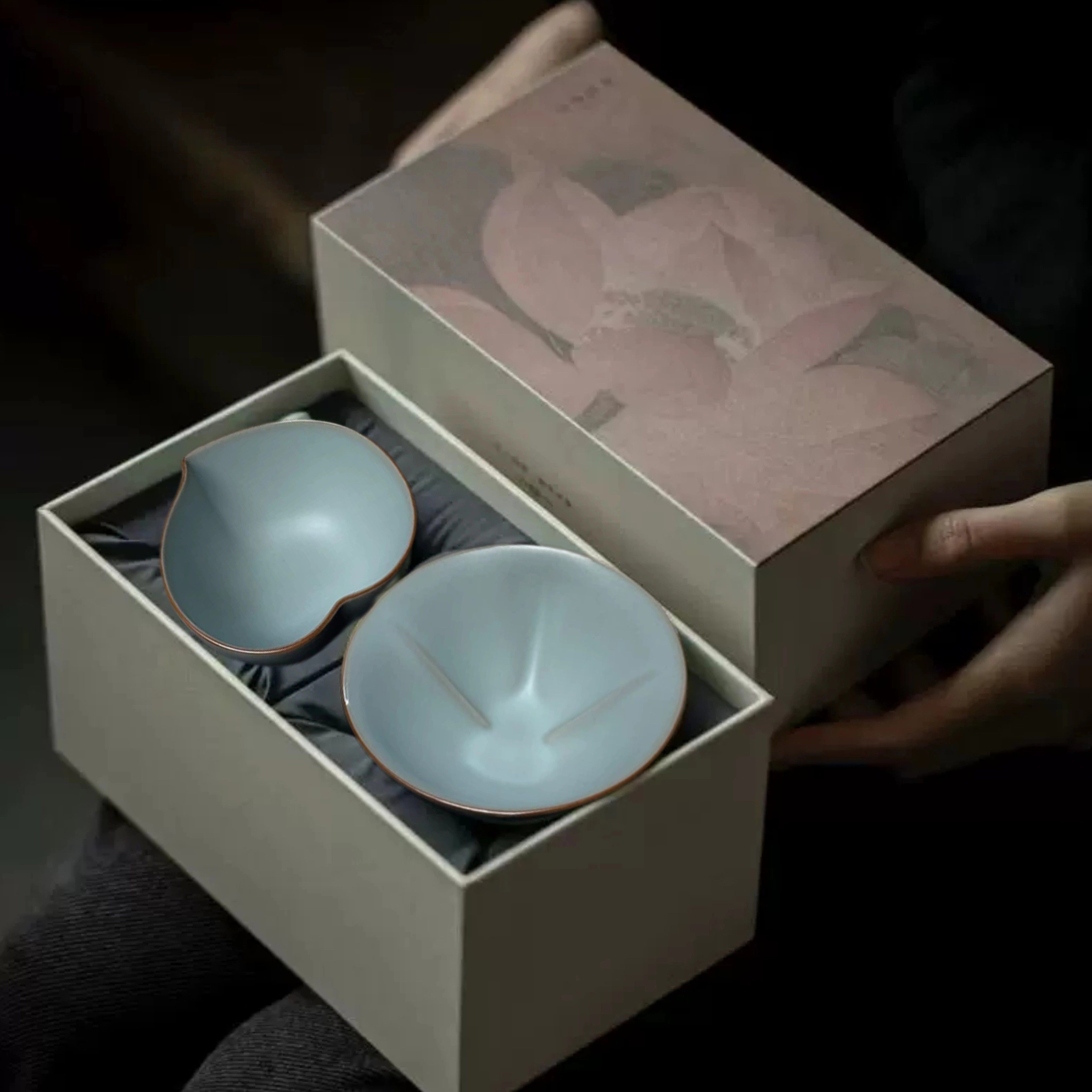 汝窑茶杯葫芦乾坤单杯主人品茗茶盏陶瓷专用个人功夫汝瓷茶具礼品