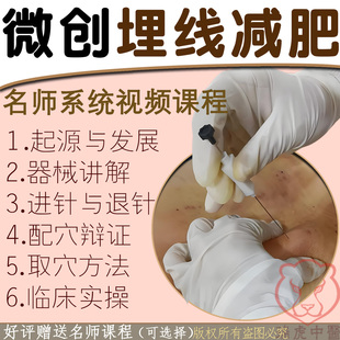 针灸埋线减肥穴位美容针灸治疗辩证取穴配穴教学课程中医视频教程