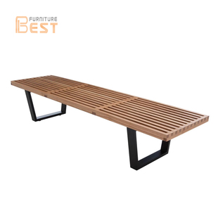 Nelson Platform Bench北欧简约现代居家换鞋凳子 尼尔森条形椅