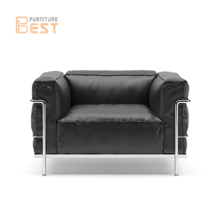 LC3 Le Corbusier sofa北欧设计师单人位皮沙发经典客厅家具