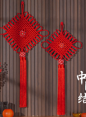 夜明珠中国结挂件时来运转化解门对门招财旺家锦上添花立体同心结