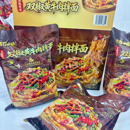 山姆速食有你一面炭烧风味双椒黄牛肉拌面1包尝鲜