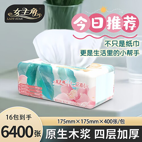 女主角桃花4层100抽亲肤抽纸