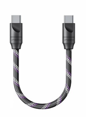 FiiO/飞傲Trust信任TypeC转TypeC解码线RCA同轴音频线3.5mm对录线