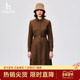 Hazzys哈吉斯衬衫 专柜正品 连衣裙女秋冬雅丹风裙子