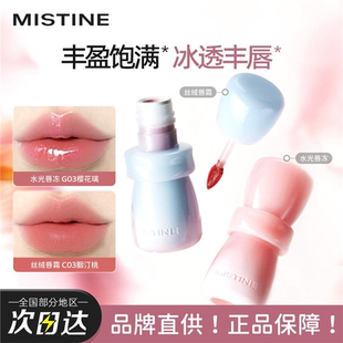 Mistine蜜丝婷花房唇釉镜面唇蜜g03带细闪雾面唇霜裸色蜜思婷口红