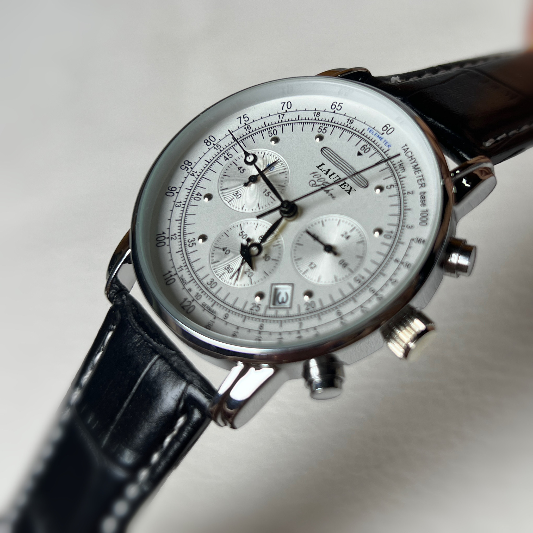 新款豪华品牌齐家柏林系列高版本多功能时尚商务飞行员石英手表