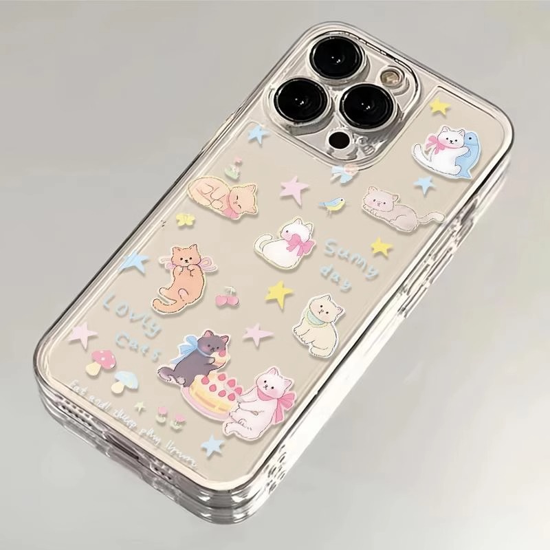 蛋糕猫咪适用iPhone14pro手机壳
