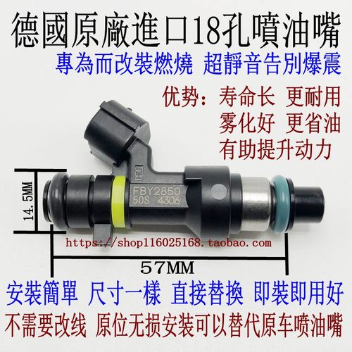 适用日产途乐Y61 4.0 4.8 VQ40 TB48进口18孔喷油嘴改装