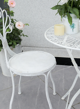 森得源新品上市款铁艺花园杂货椅子家具园艺实心孔雀椅41*41*93CM