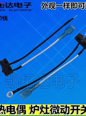 微动开关熄火保护微控总成煤气灶炉具热电偶炉嵌入式配件