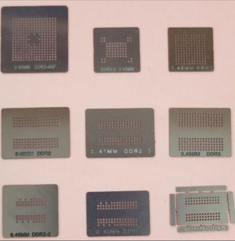 9件套 DDR DDR2 DDR3 DDR5内存钢网 内存显存钢网 直接加热钢网