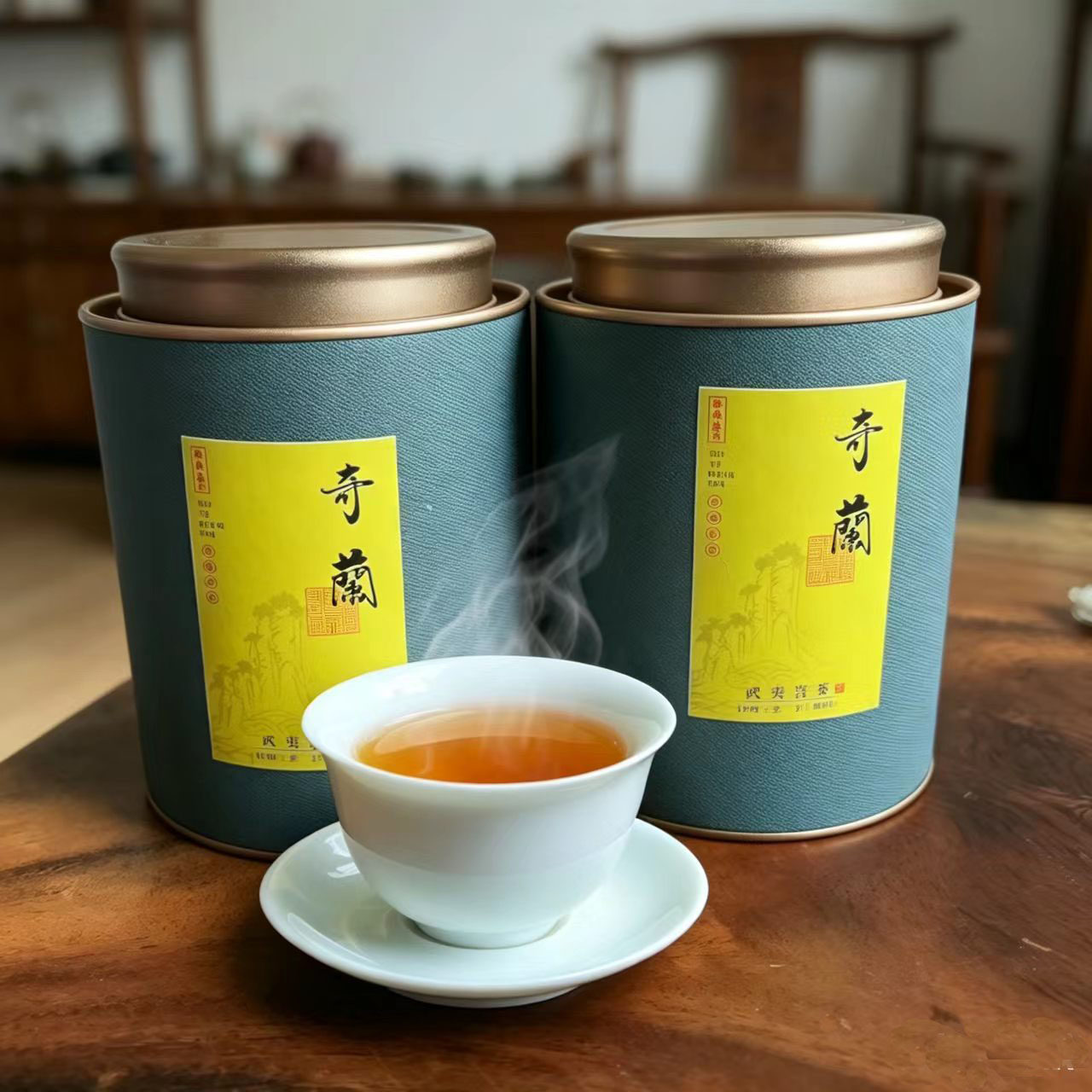 武夷岩茶浓香仙奇兰金牡丹中火清香醇厚甘甜春茶