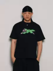 Clearance In-Stock Bbc Flying Dog Short-Sleeve T-Shirt Boxy American Vibe Hip-Hop Cleanfit Short Wide Heavy-Duty Small Neckline