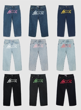 清仓现货BBC飞狗直筒baggy牛仔裤美式嘻哈CLEANFIT马思唯BOXY弯刀