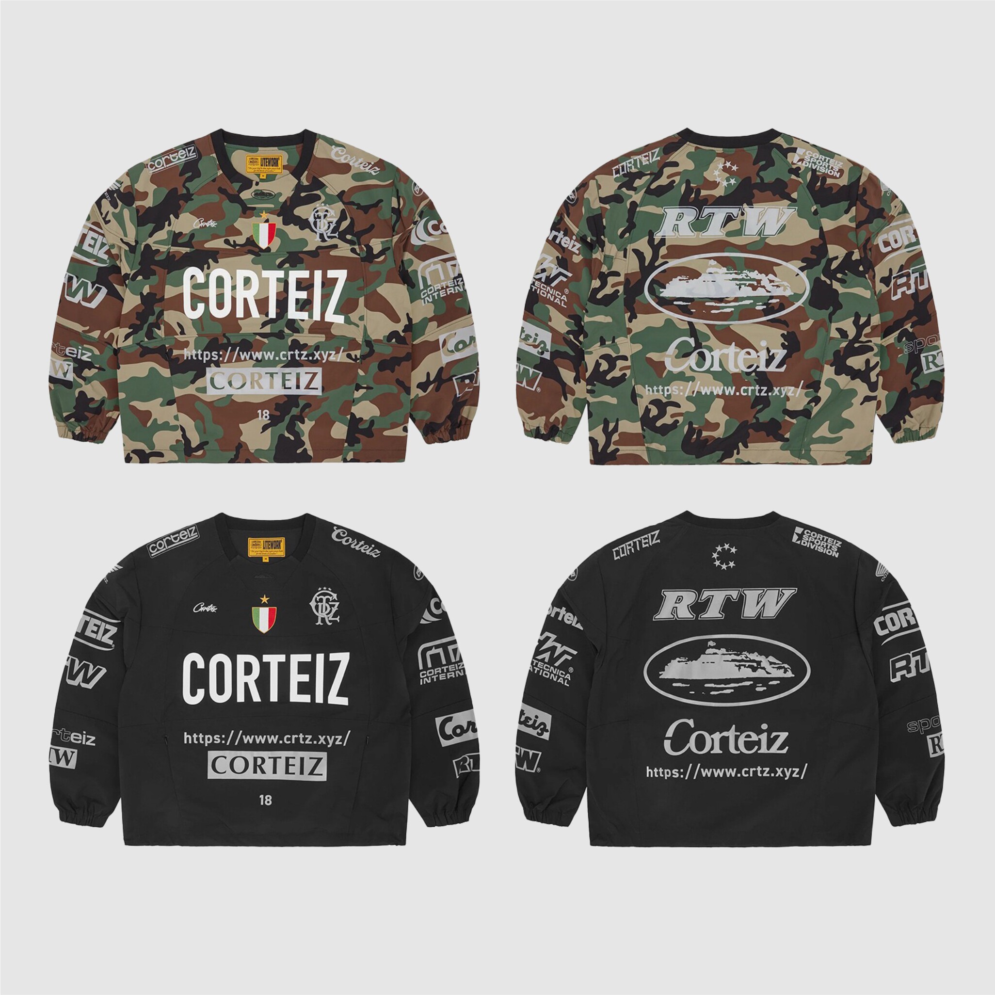 现货CORTEIZ恶魔岛冰球服外套夹克BOXYFIT短宽美式嘻哈CLEANFIT