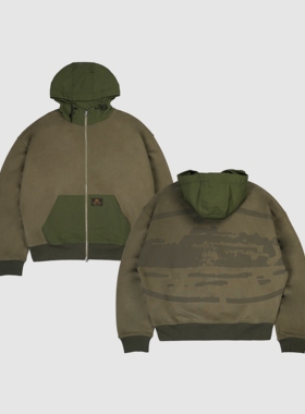 现货CORTEIZ恶魔岛BOXYFIT外套短宽撞色拼接卫衣美式嘻哈CLEANFIT