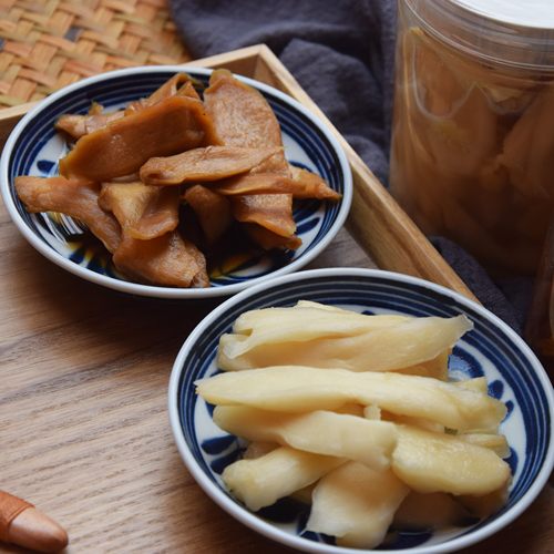 暖穗 泡嫩姜 糖醋姜酱汁姜 两种口味 脆嫩爽口 没添加剂 农家口味