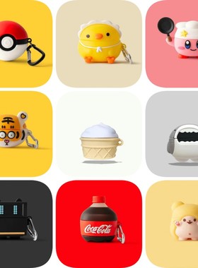 黑色机器人适用倍思WM02蓝牙耳机保护套卡通可爱无线充电仓保护壳