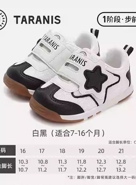 泰兰尼斯春季步前鞋男女童婴儿防滑软底初生童鞋宝宝鞋T01B5A5700