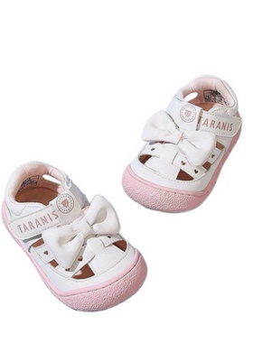 泰兰尼斯夏季步前鞋女宝宝赤足鞋透气婴儿鞋防滑凉鞋 T07B5B5690