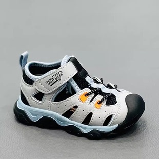 江博士专柜正品2024夏男童包头凉鞋二段机能鞋透气学步鞋B1404222