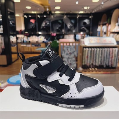 江博士冬男童学步鞋高帮加绒防水