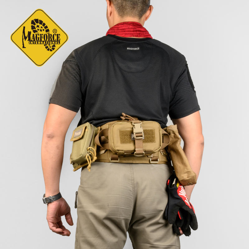 麦格霍斯户外尼龙跑步多功能腰包