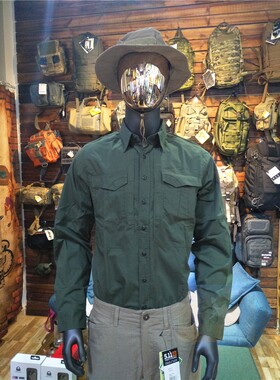 5.11长袖72399打击者长袖衬衫 防风雨耐磨战术衬衫格子布外穿衬衣