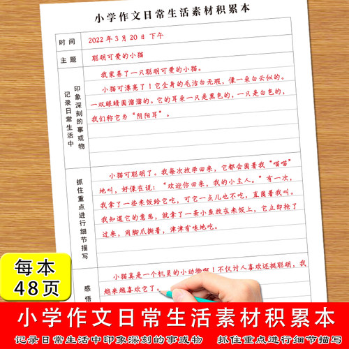 小学生作文日常素材积累本