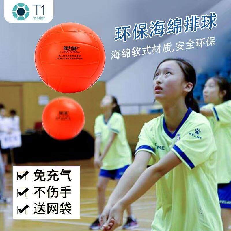 奥力健工厂软式排球中考学生软排球女免充气小学生4号5号海绵软排