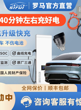 罗马慢充改快充适用比亚迪唐宋秦dm系列腾势直流电转换转接头