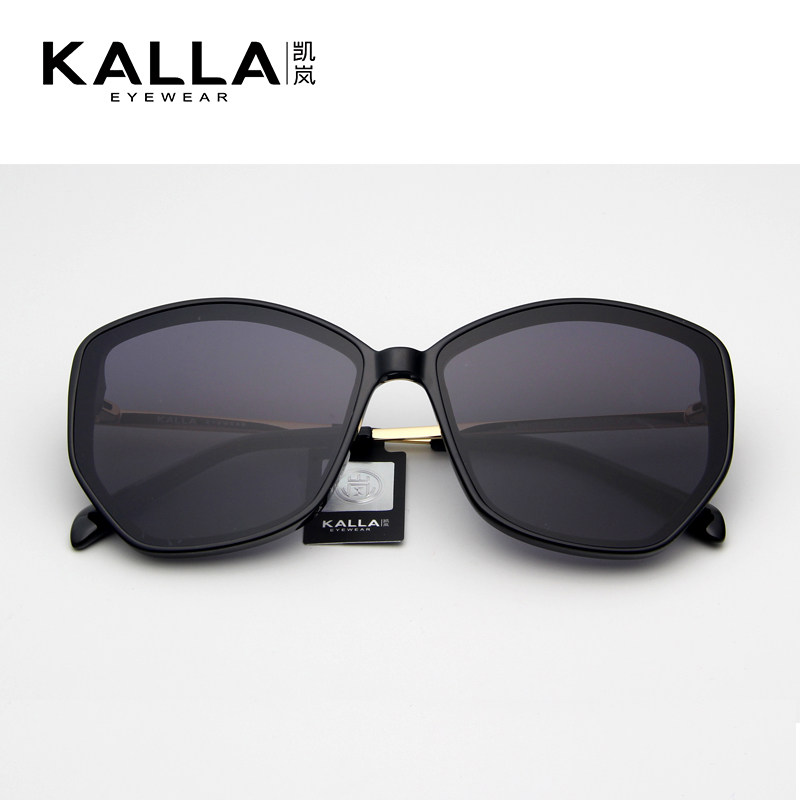 kalla凯岚太阳镜女款开车驾驶墨镜大框防强光紫外太阳眼镜kl2019