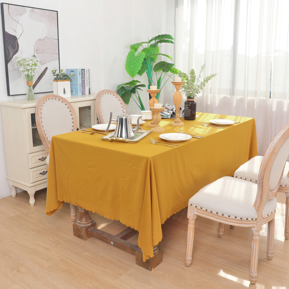 亏本清仓羽罗纯色涤纶餐桌桌布