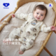 考拉蒂尔德绒婴儿连体衣摇摆企鹅宝宝秋冬衣服保暖内搭打底衫 睡衣