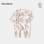 婴儿连体衣打底绑带宝宝哈衣新生儿A类纯棉爬服春秋季 和尚服 长袖