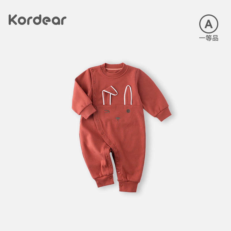 Kordear新生儿洋气春秋装连体衣