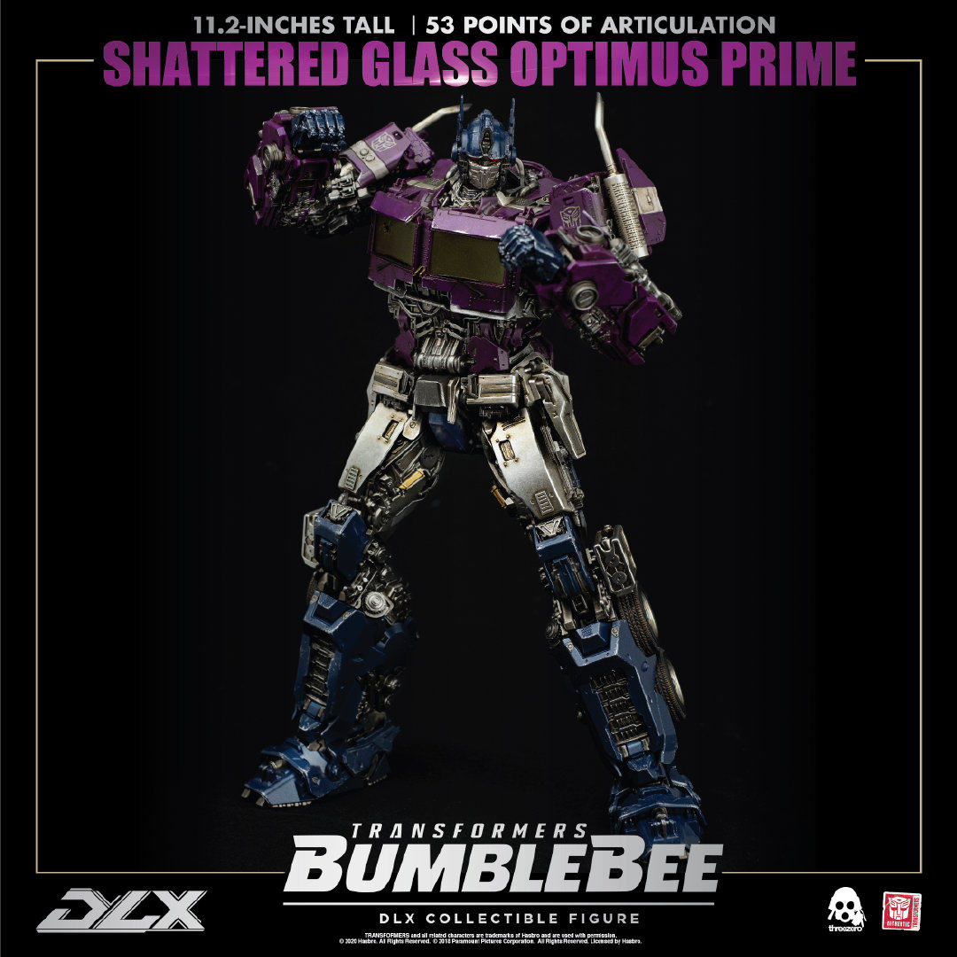 threezero3A 变形金刚镜像紫色小比例擎天柱 DLX镜面模型手办玩具