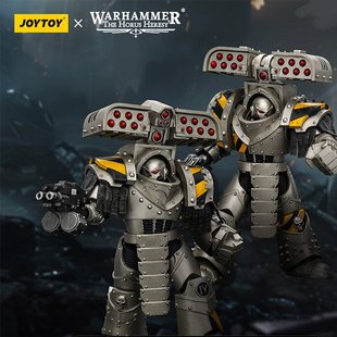 JOYTOY暗源战锤荷鲁斯之乱钢铁勇士暴君攻城终结者1:18可动兵人礼