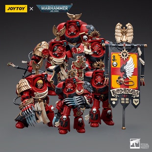 JOYTOY暗源战锤40K 突击终结者六人组 可动兵人模玩1 圣血天使