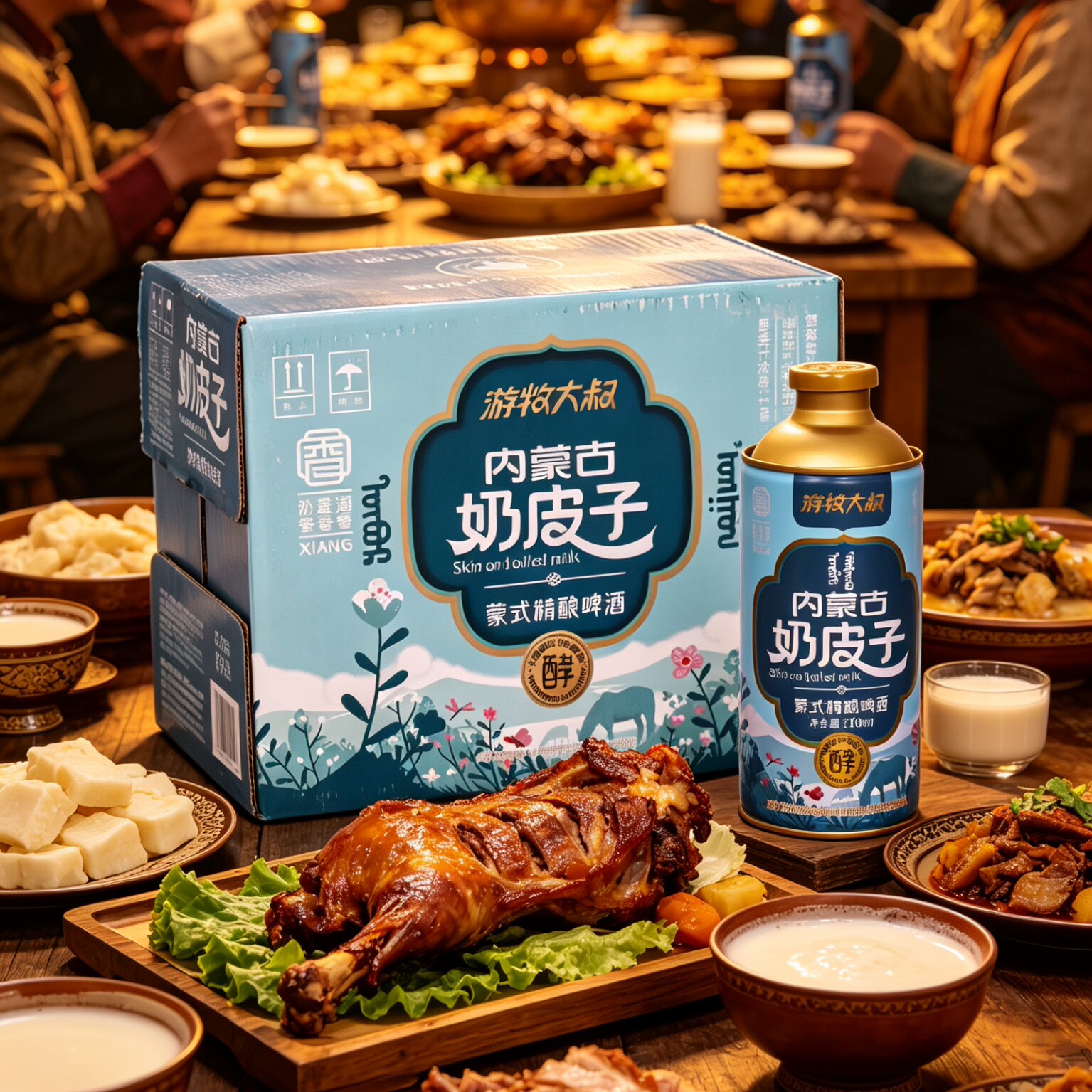 蒙式精酿啤酒750ml装内蒙古特产奶皮子精酿啤酒游牧大叔