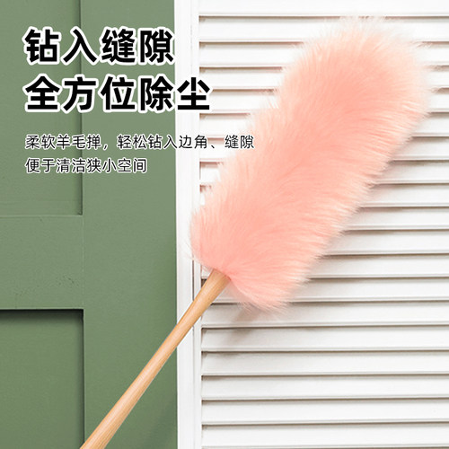 麦恩诗实木手柄除尘掸子