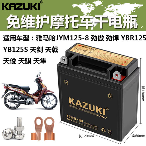 劲傲劲悍YBR125摩托车电瓶