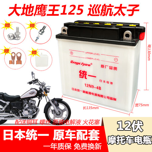 大地鹰王摩托车水电瓶