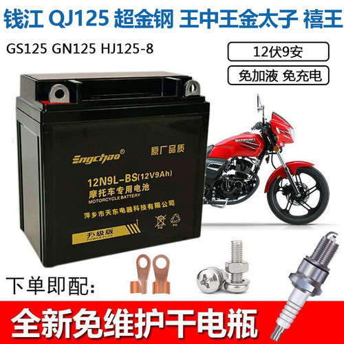 鑫源棍王400摩托车电瓶12V9A