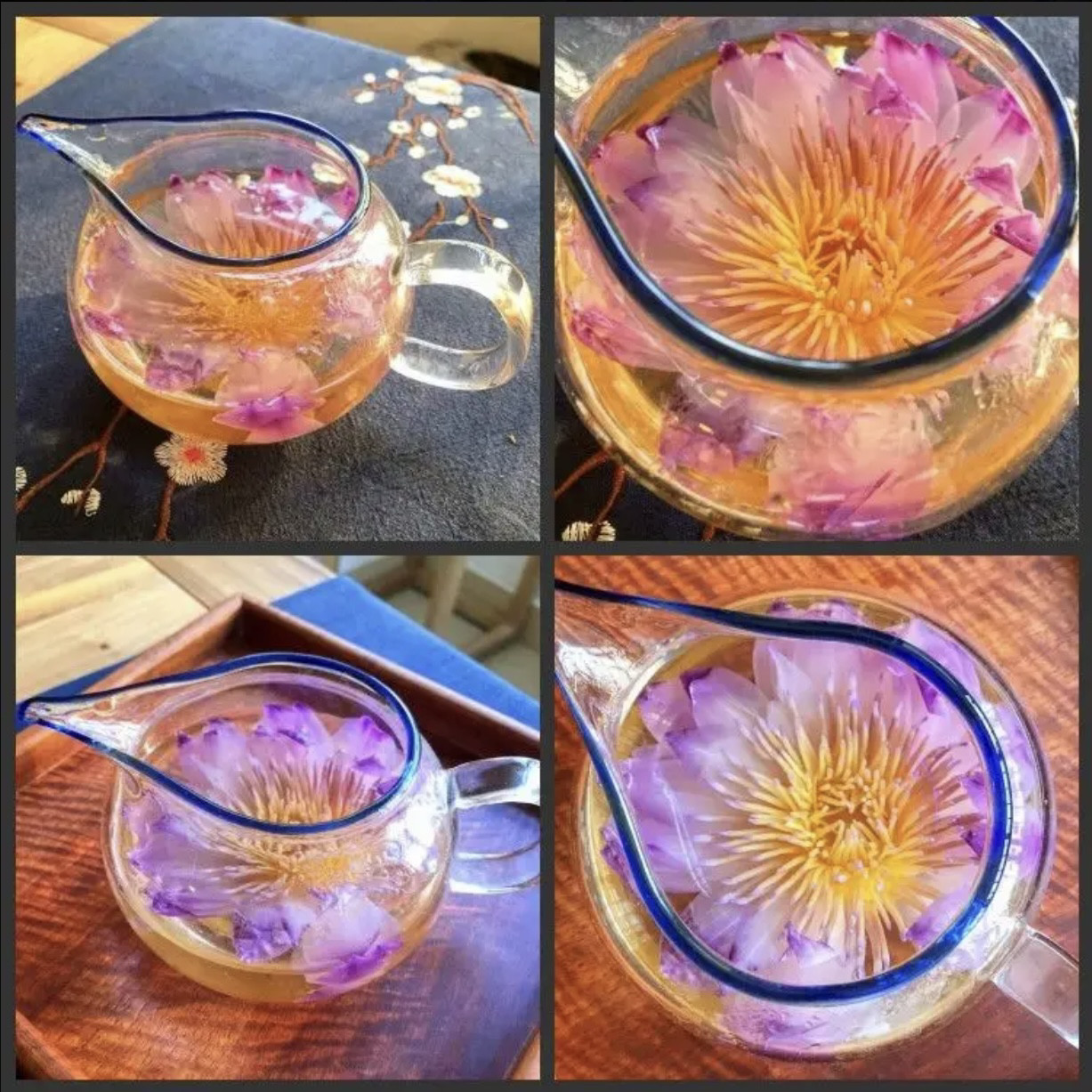 台湾九品香水莲花茶基地直发十三品黄金国莲干花养生茶紫金香水莲