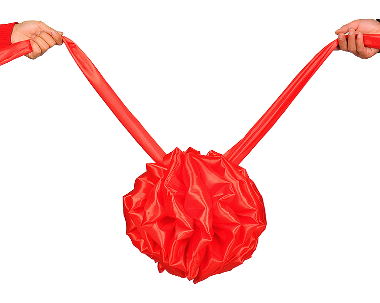 大红花球高考状元场景布置道具铲车工程车新车交接红绸布花绣球