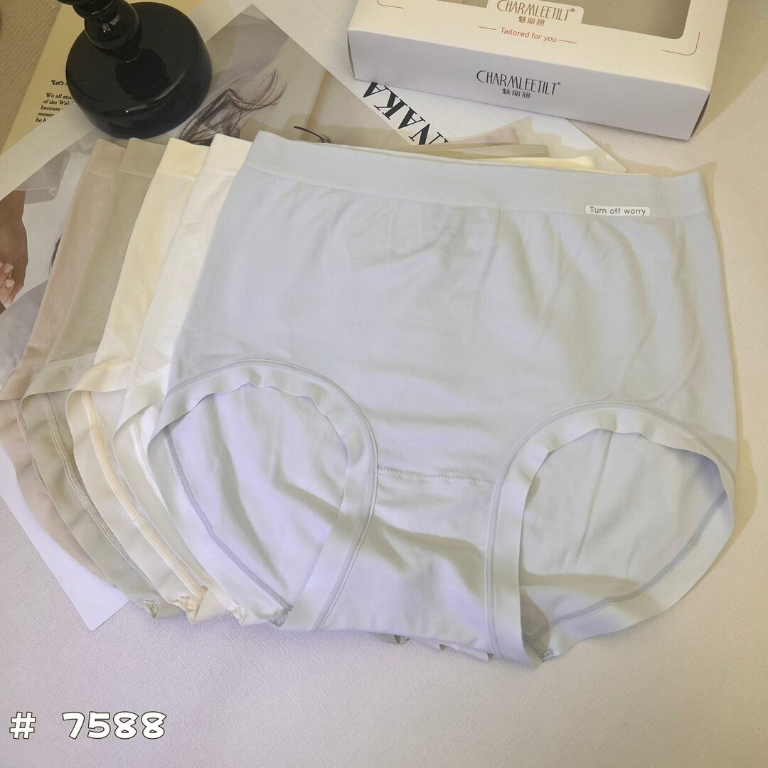 魅丽翘新款高腰内裤女纯棉抑菌加大码全棉裆产后孕妇妈妈胖mm女士